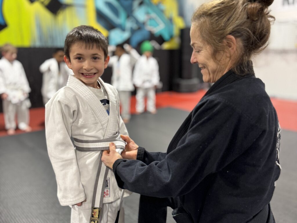 Kids training Brazilian Jiu Jitsu year round in Calgary building confidence and resilience